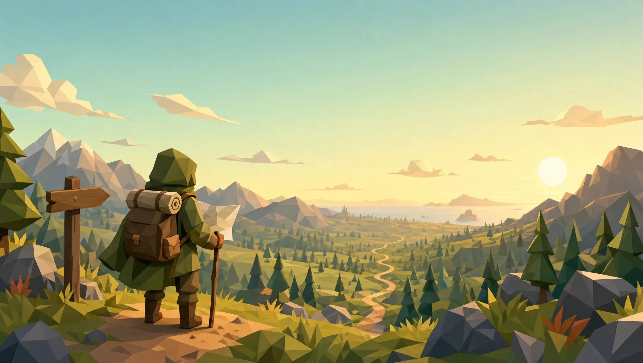 The Tutorial: low-poly scene from the Respec journey